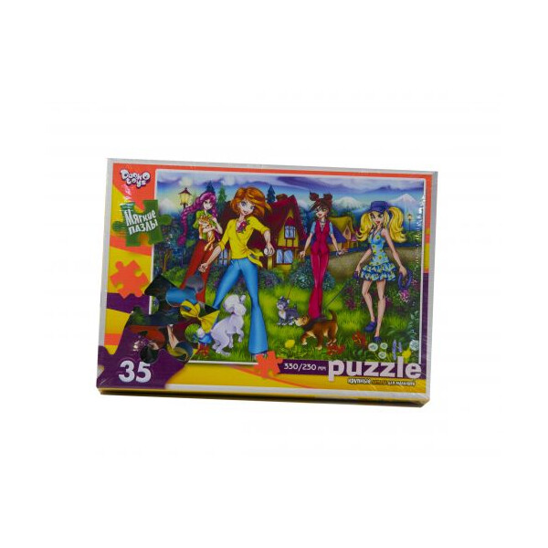 

Пазл мягкие Прогулка с собачками 35 элементов (TOY-42599)