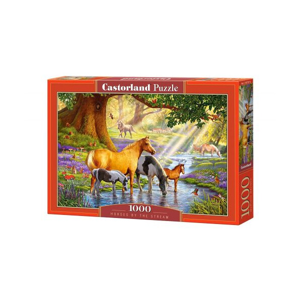 

Пазлы Castorland Лошади на водопое 1000 элементов (TOY-38276)