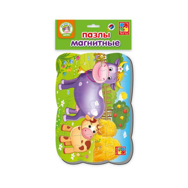 

Пазлы Vladi Toys на магните А5 Корова и теленок 12 элементов (TOY-55983)