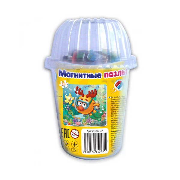 

Магнитные пазлы Vladi Toys в стаканчике Лосяш 20 элементов (TOY-34410)