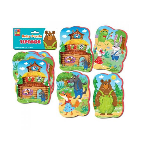 

Пазл Vladi Toys Сказки: Теремок 16 элементов (TOY-55966)