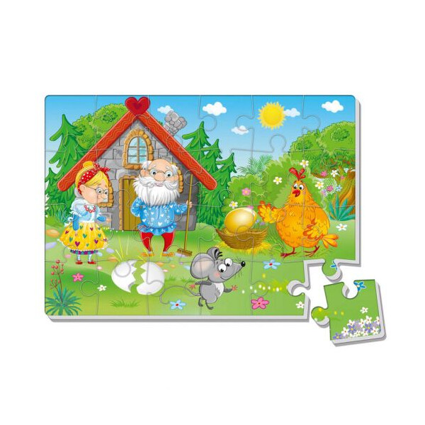 

Мягкие пазлы Vladi Toys Курочка Ряба А4 24 элементов (TOY-100441)