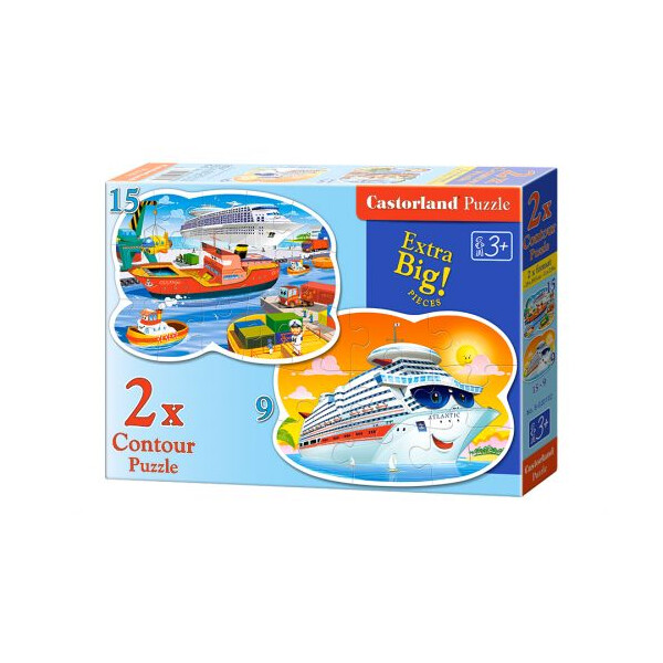 

Пазлы Castorland 2 в 1 Корабли 9/15 элементов (TOY-44686)