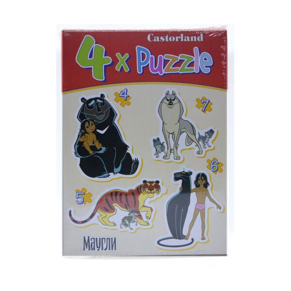 

Пазлы Castorland 4 в 1 Маугли 22 элемента (TOY-21343)