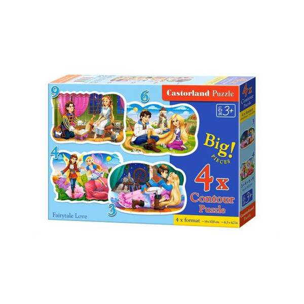 

Пазлы Castorland 4 в 1 Сказочная любовь 22 элемента (TOY-54948)