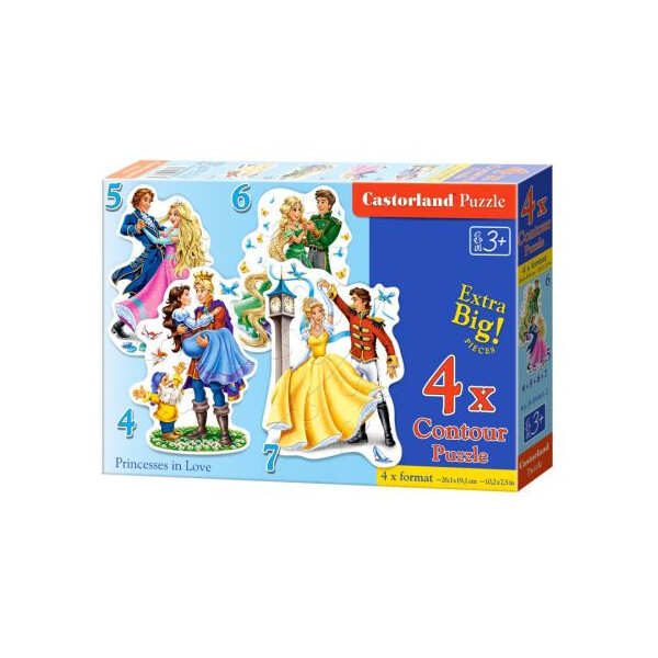 

Пазлы Castorland 4 в 1 Влюблённые принцессы (TOY-54950)