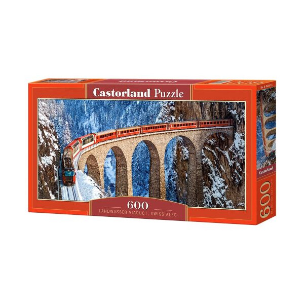 

Пазлы Castorland Виадук Ландвассер Швейцарские Альпы 600 элементов (TOY-38243)