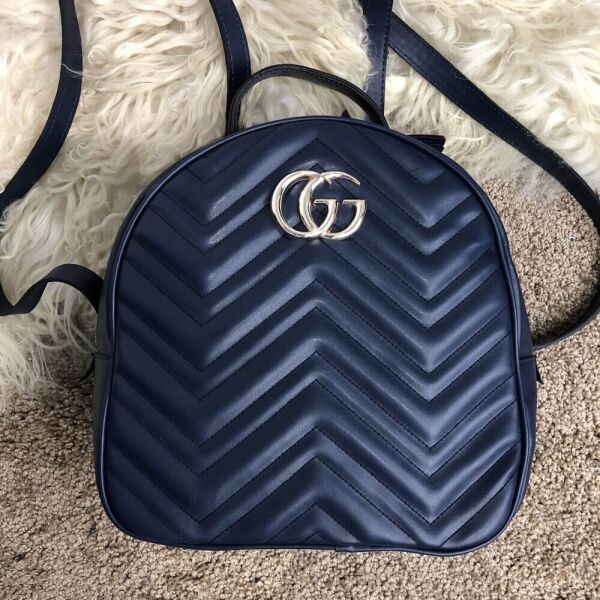 

Рюкзак Gucci GG Marmont Quilted Backpack Blue