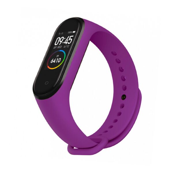 

Ремешок к браслету Mi Band 3 / 4 силиконовый Purple