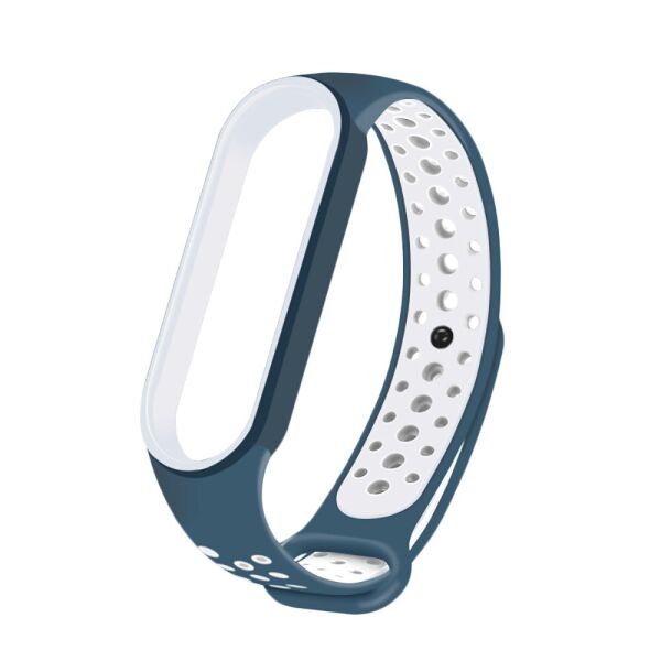 

Mi band 5 / 6 ремешок Sport Green blue-white