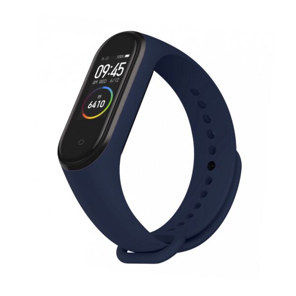 

Ремешок к браслету Mi Band 3 / 4 силиконовый Dark blue