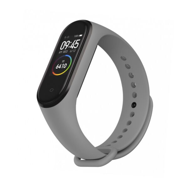 

Ремешок к браслету Mi Band 3 / 4 силиконовый Light grey
