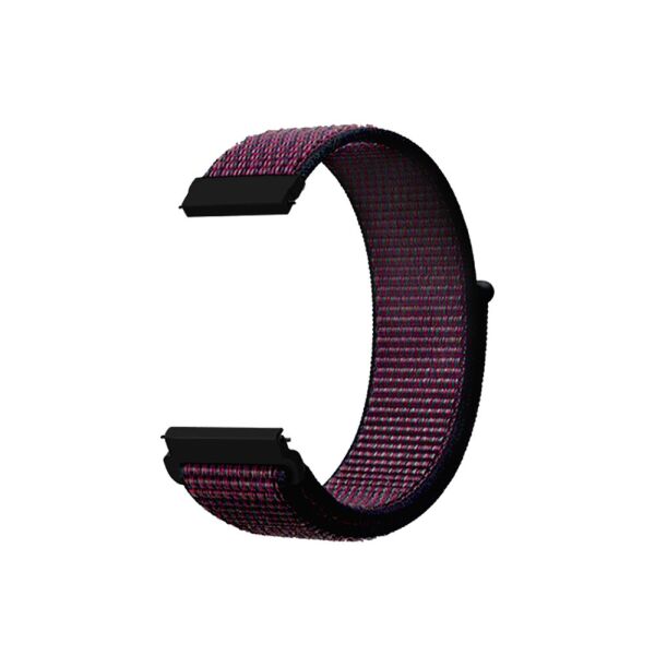 

Нейлоновый ремешок 22мм Amazfit Pace | Stratos | GTR 47 mm Черно-розовый
