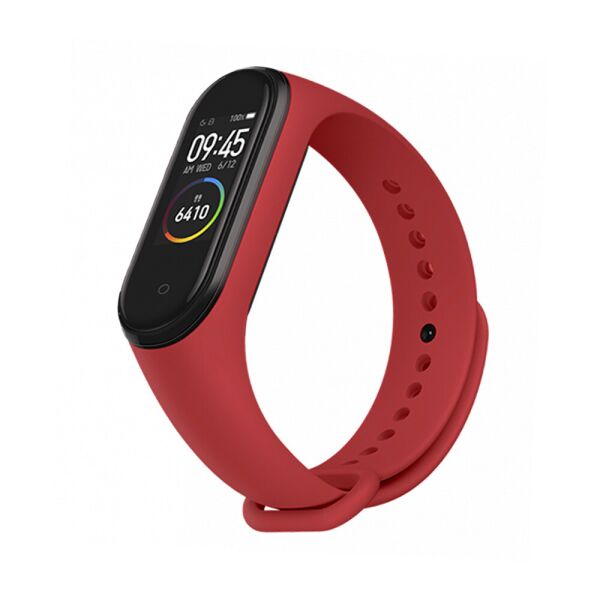 

Ремешок к браслету Mi Band 3 / 4 силиконовый Dark red