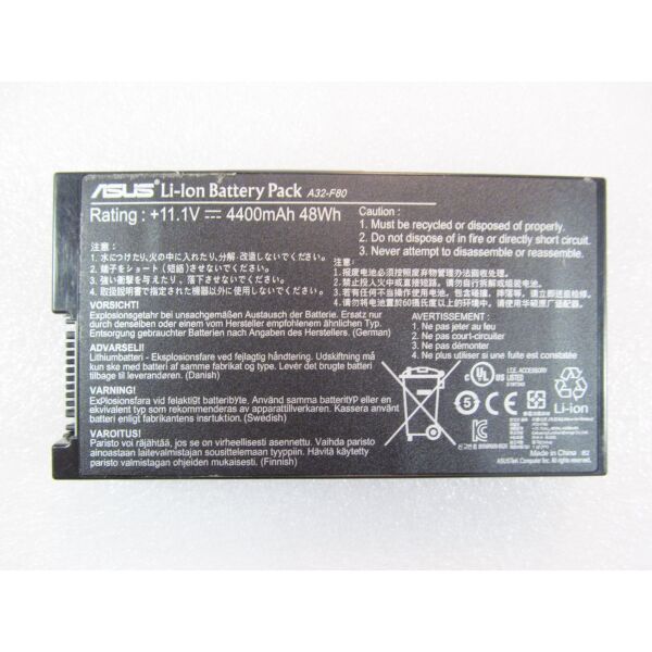 

Батарея для ноутбука Asus A32-F80, 4400mAh, 6cell, 11.1V, Li-ion, черная,