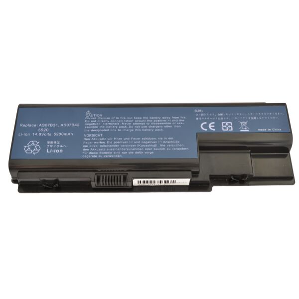 

Батарея для ноутбука Acer AS07B32, 5200mAh, 8cell, 14.8V, Li-ion, черная,