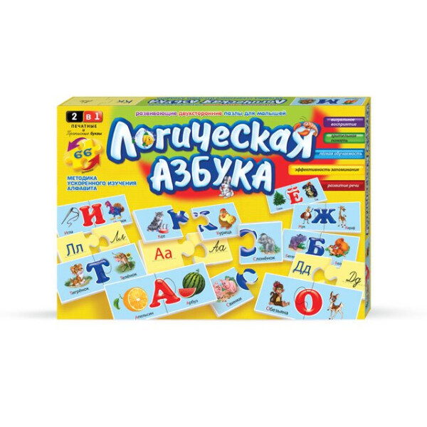 

Развивающие пазлы Danko Toys Логическая азбука (2620DT)