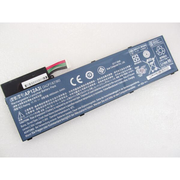 

Батарея для ноутбука Acer AP12A3i Aspire M3, 4850mAh (54Wh), 6cell, 11.1V, Li-Po, черная,