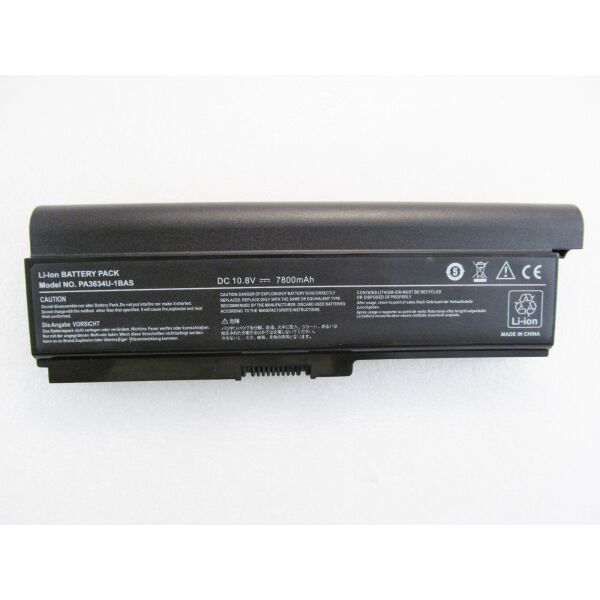 

Батарея для ноутбука Toshiba PA3636U, 7800mAh, 9cell, 10.8V, Li-ion, черная,