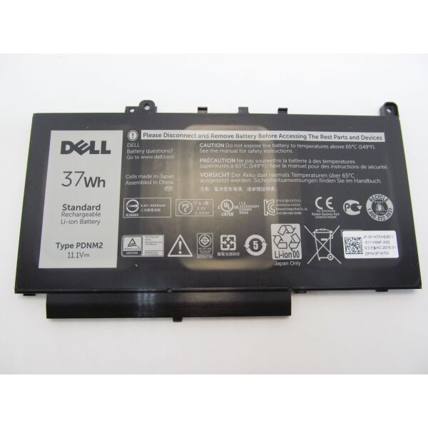 

Батарея для ноутбука Dell Latitude E7470 PDNM2, 3166mAh (37Wh), 3cell, 11.1V, Li-ion, черная,