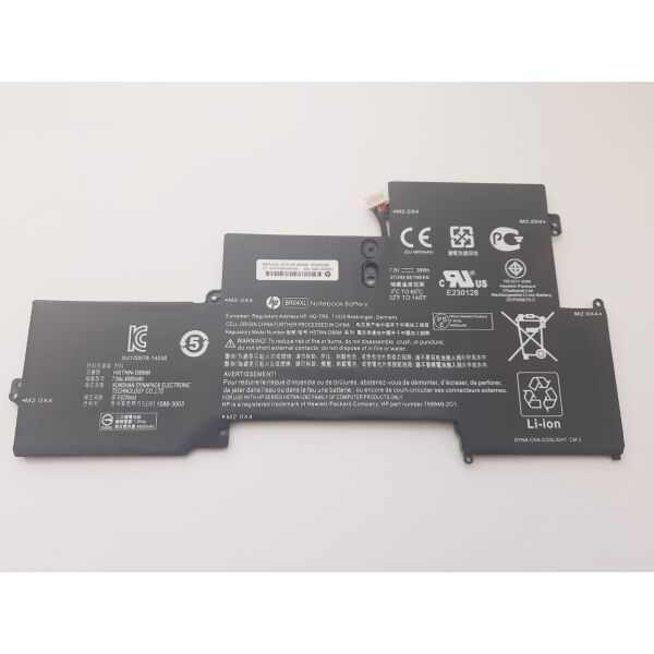 

Батарея для ноутбука HP EliteBook Folio 1020 G1 BR04XL, 36Wh, 4cell, 7.6V, Li-ion, черная,