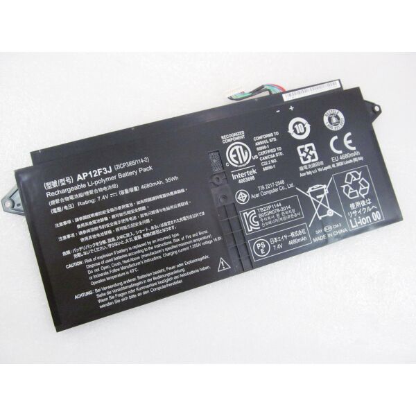 

Батарея для ноутбука Acer AP12F3J Aspire S7-391, 4680mAh (35Wh), 4cell, 7.4V, Li-Po, черная,