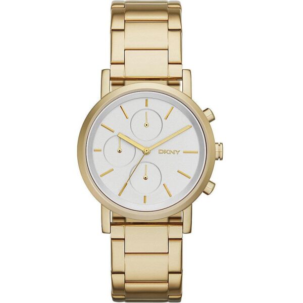 

Часы наручные женские DKNY NY2274 кварцевые, на браслете, золотистые, США
