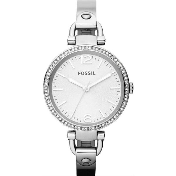 

Часы наручные женские FOSSIL ES3225 кварцевые, с фианитами, серебристые, США