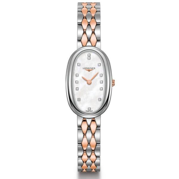 

Часы наручные женские LONGINES SYMPHONETTE L2.305.5.87.7 кварцевые, сталь и 18-каратное розовое золото