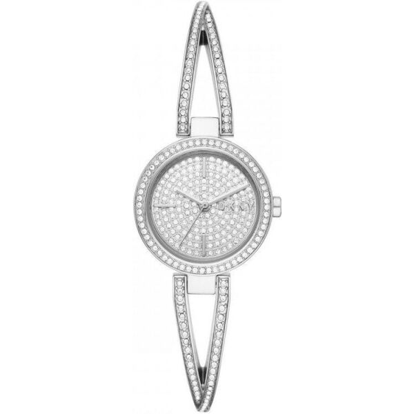 

Часы наручные женские DKNY NY2852 кварцевые, с фианитами, серебристые, США