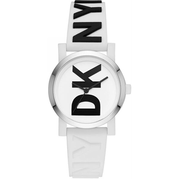 

Часы наручные женские DKNY NY2725 кварцевые, белые, каучуковый ремешок, США
