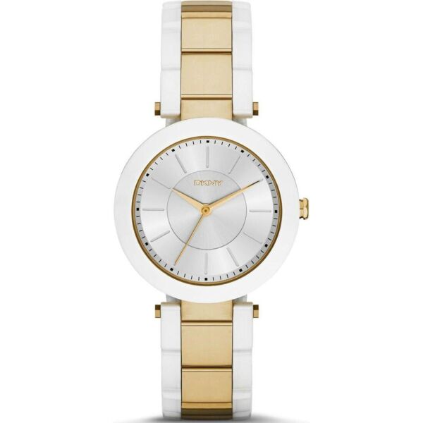 

Часы наручные женские DKNY NY2289 кварцевые, на браслете, золотистые, США