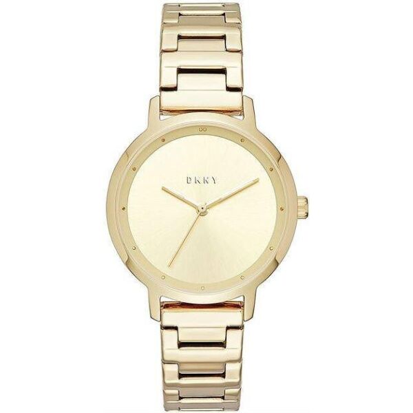 

Часы наручные женские DKNY NY2636 кварцевые на браслете, цвет желтого золота, США