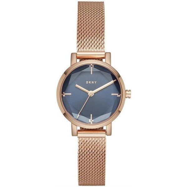 

Часы наручные женские DKNY NY2679 кварцевые, с граненым стеклом, цвет розового золота, США