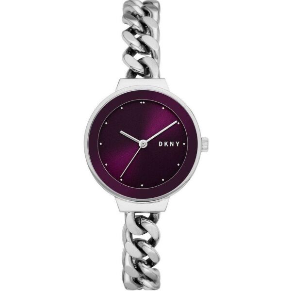 

Часы наручные женские DKNY NY2836 кварцевые, браслет-цепочка, серебристые, США