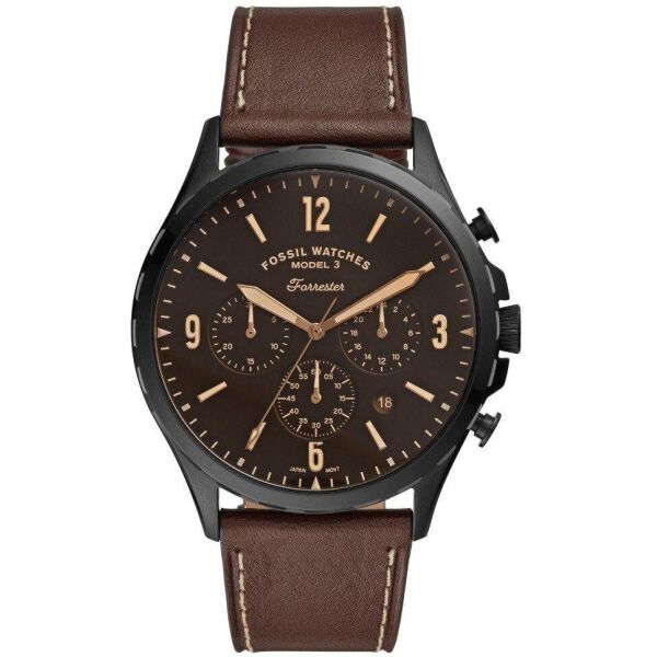 

Часы наручные мужские FOSSIL FS5608 кварцевые, ремешок из кожи, США