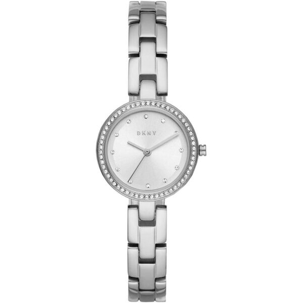 

Часы наручные женские DKNY NY2824 кварцевые, с фианитами, серебристые, США