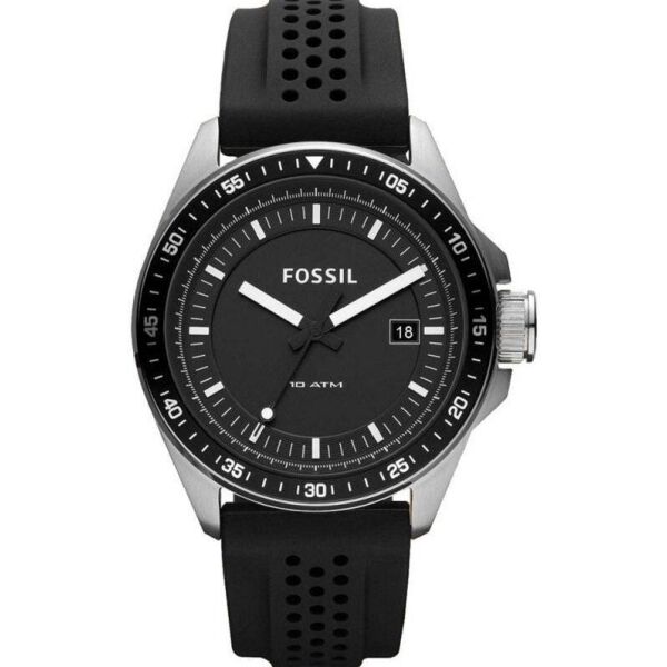 

Часы наручные мужские FOSSIL AM4384 кварцевые, каучуковый ремешок, США