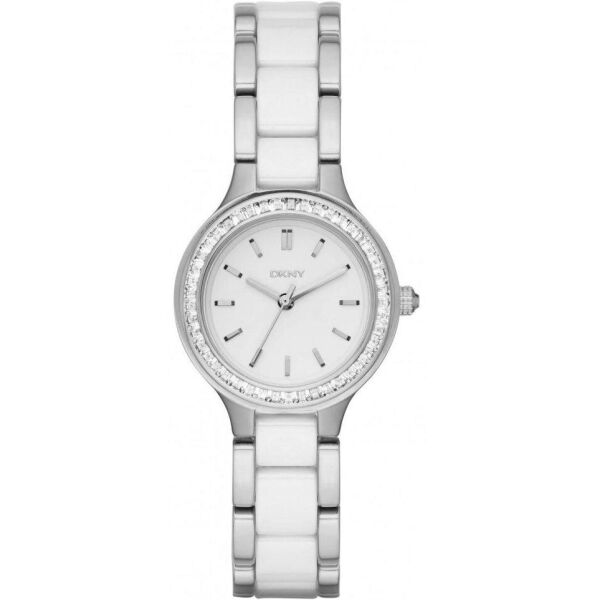 

Часы наручные женские DKNY NY2494 кварцевые, с фианитами, сталь/керамика, США
