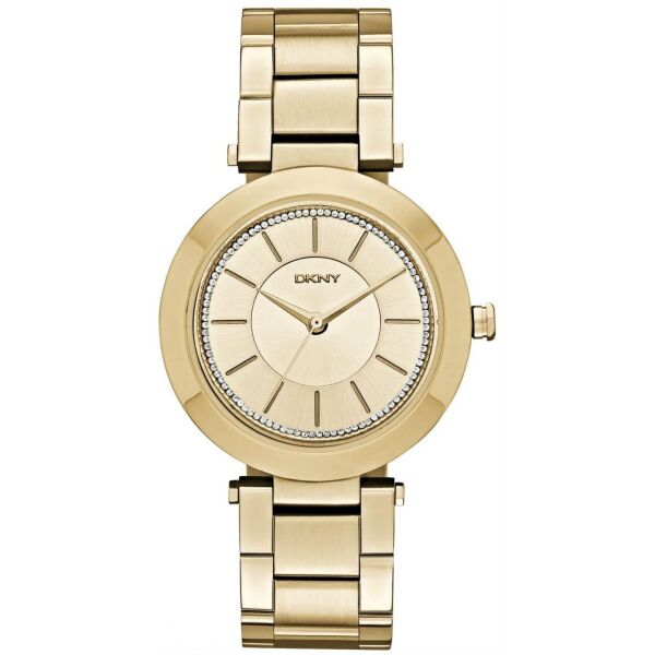 

Часы наручные женские DKNY NY2286 кварцевые, на браслете, золотистые, США