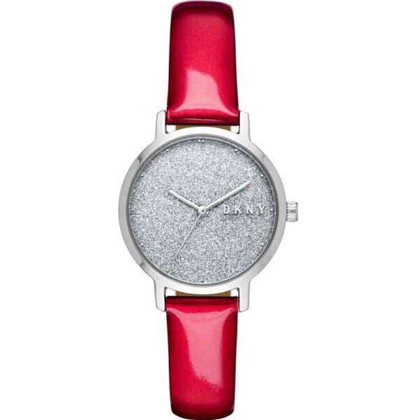 

Часы наручные женские DKNY NY2776 кварцевые, с блестками и глянцевым ремешком, США