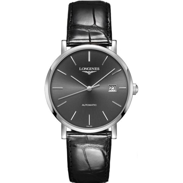 

Часы наручные мужские LONGINES THE LONGINES ELEGANT COLLECTION L4.910.4.72.2, автоподзавод, кожа аллигатора