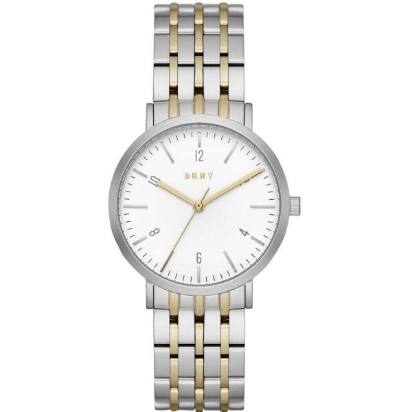 

Часы наручные женские DKNY NY2505 кварцевые на браслете, биколорные, США
