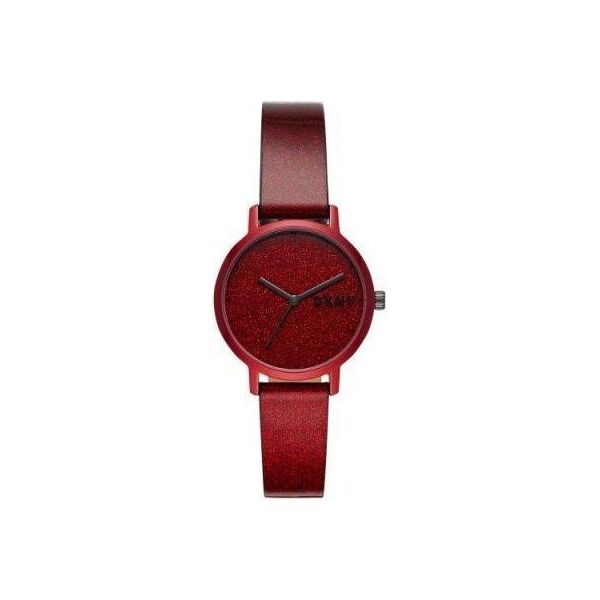 

Часы наручные женские DKNY NY2860 кварцевые, бордовые, минималистичные, США