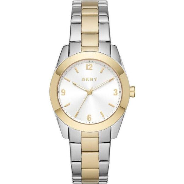 

Часы наручные женские DKNY NY2896 кварцевые, на браслете, золотистые, США