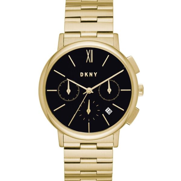 

Часы-хронограф наручные женские DKNY NY2540 кварцевые на браслете, цвет желтое золото, США