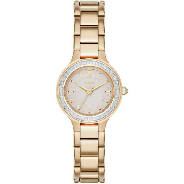 

Часы наручные женские DKNY NY2392 кварцевые, на браслете, цвет желтого золота, США