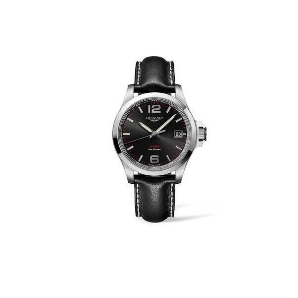 

Часы наручные мужские LONGINES CONQUEST V.H.P. L3.726.4.56.2 кварцевые с вечным календарем