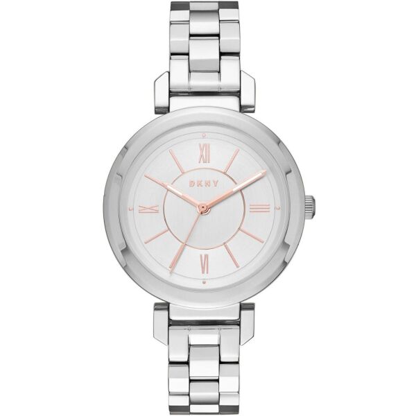 

Часы наручные женские DKNY NY2582 кварцевые, стрелки с подсветкой, серебристые, США