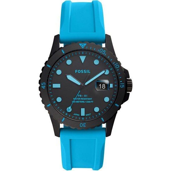 

Часы наручные мужские FOSSIL FS5682 кварцевые, каучуковый ремешок, США